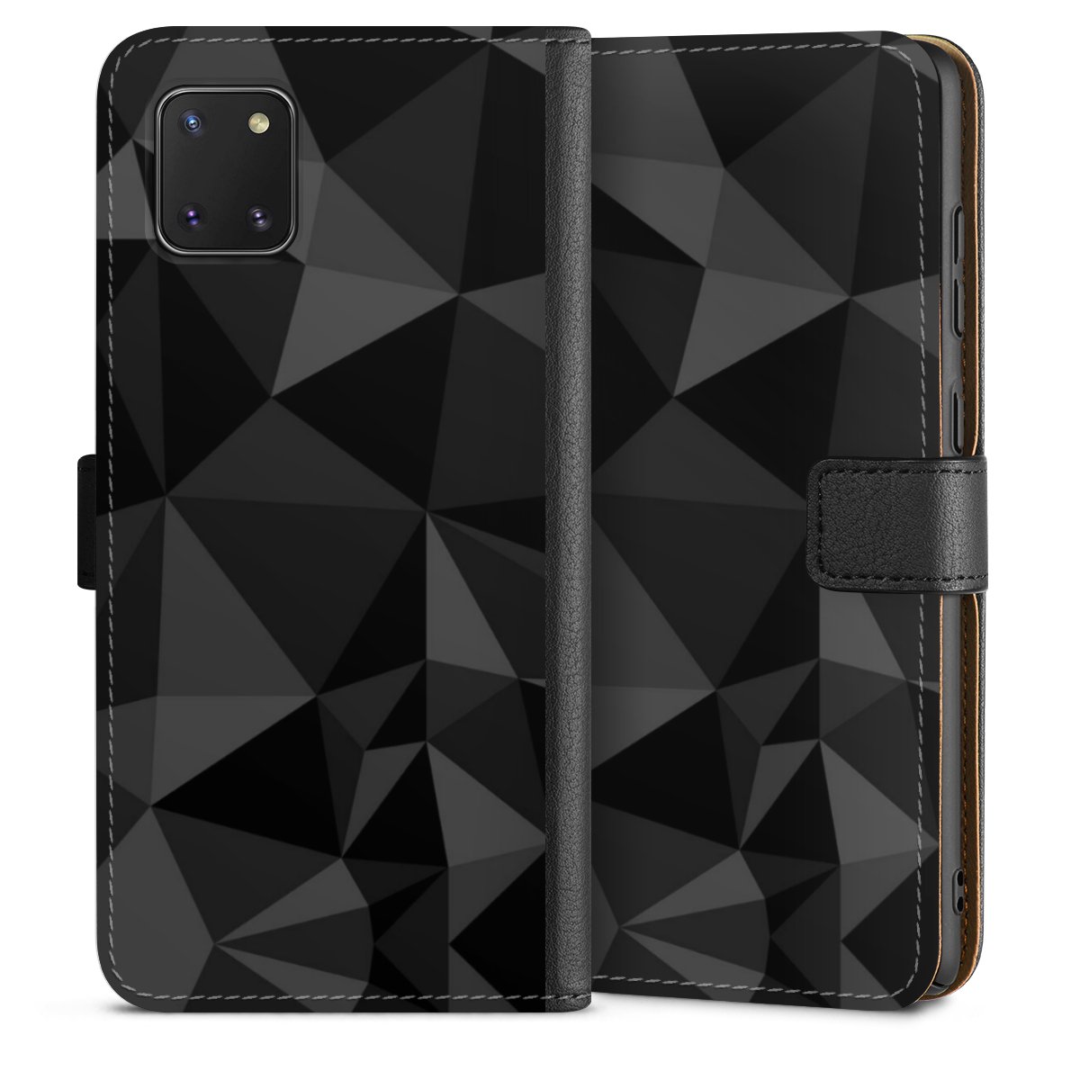 Motif Polygone Noir