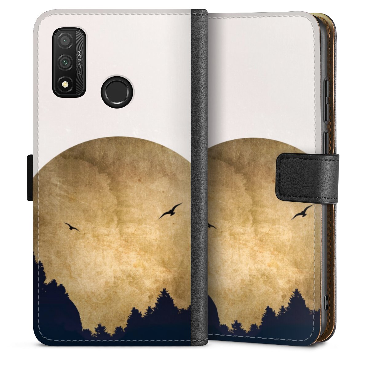 Twee vogels en de maan