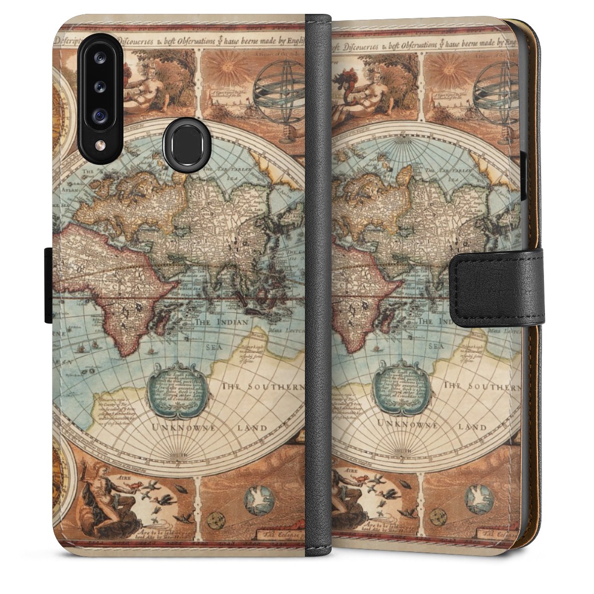 Mappa del mondo vintage