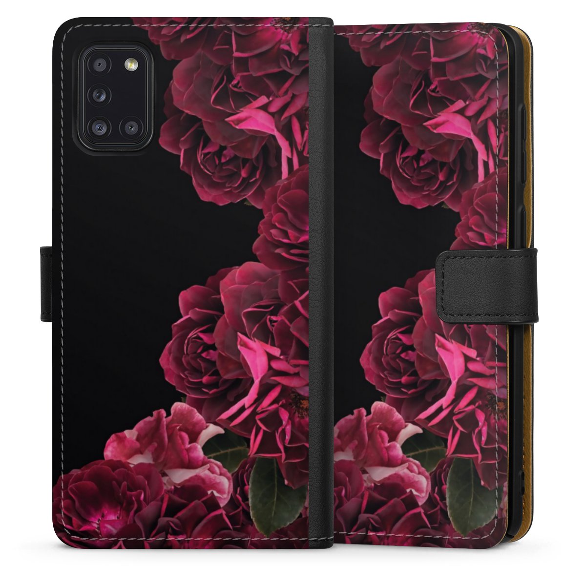 Rose vintage su nero