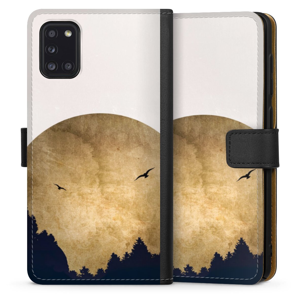 Twee vogels en de maan