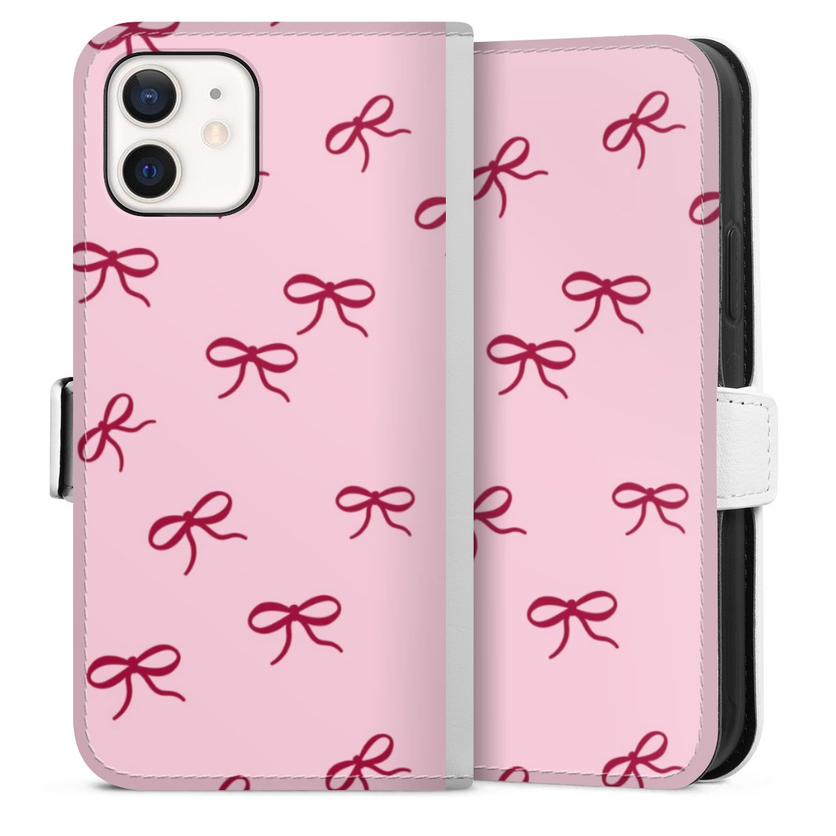 Bows Red Pink Pattern