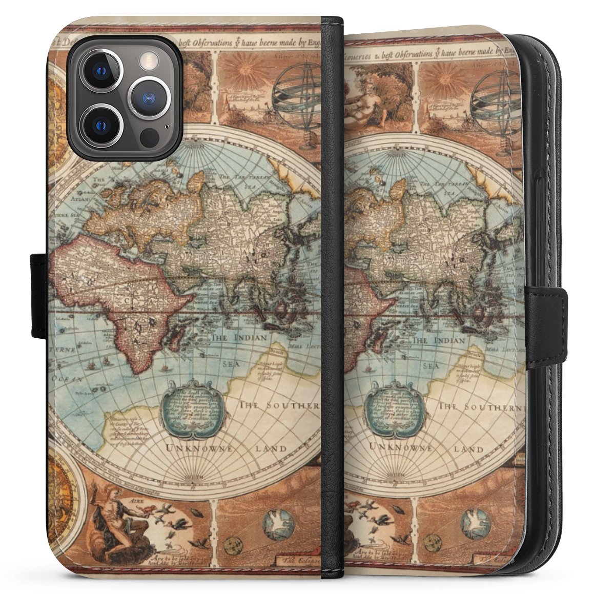 Mappa del mondo vintage