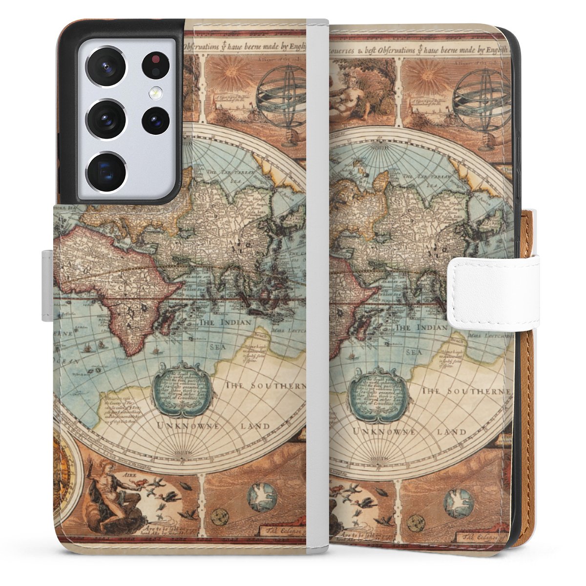 Mappa del mondo vintage