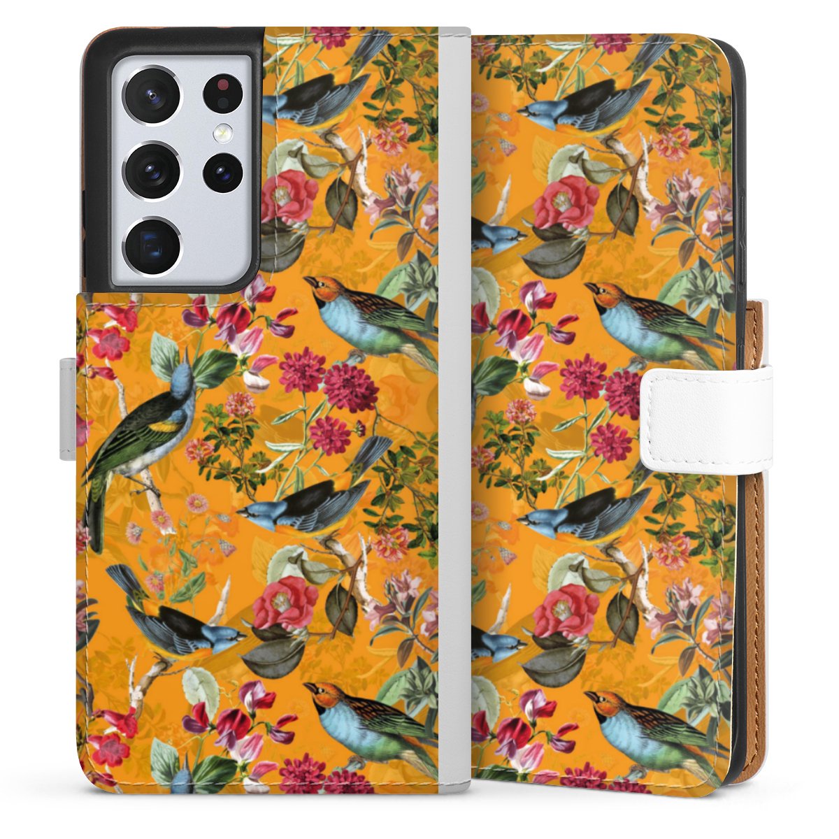 Vogels Bloemen Behang