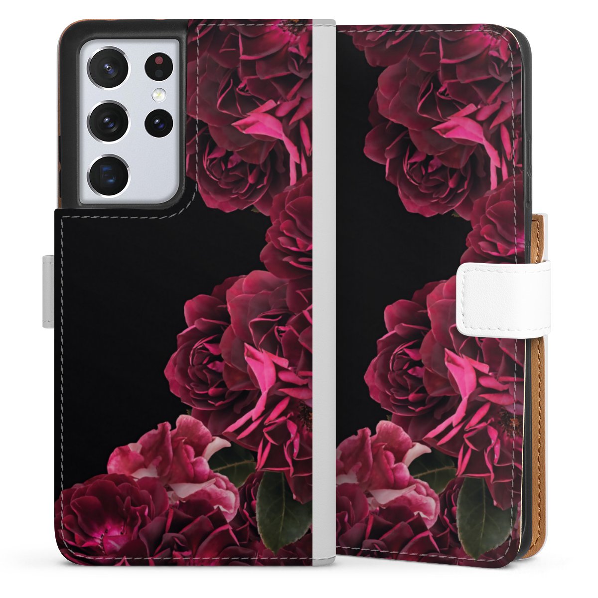 Rose vintage su nero