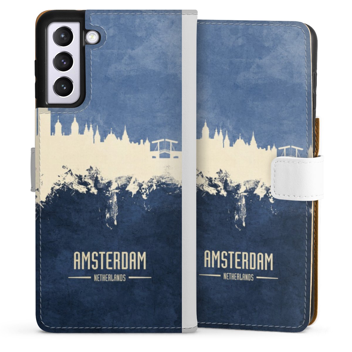 Amsterdam Skyline blauw