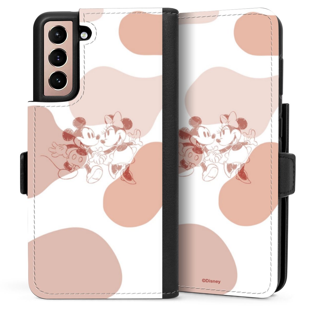 Micky en Minnie houden elkaars hand vast Boho