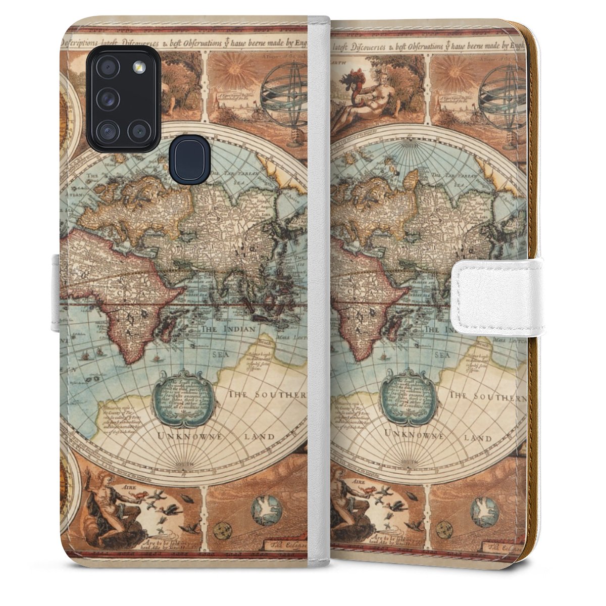 Mappa del mondo vintage