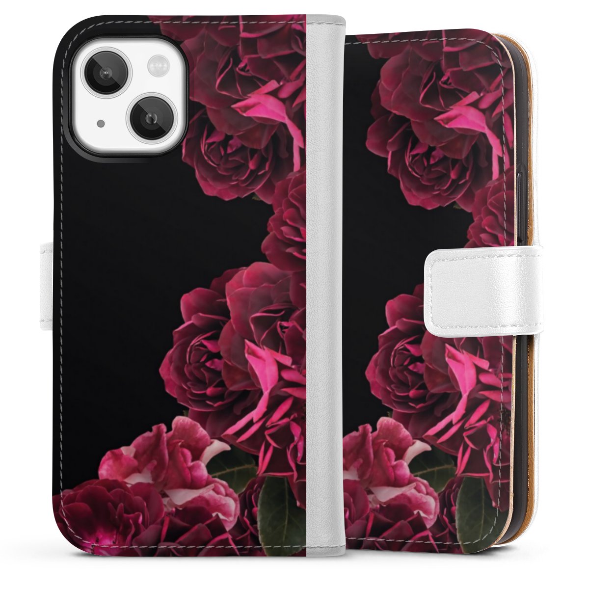 Rose vintage su nero