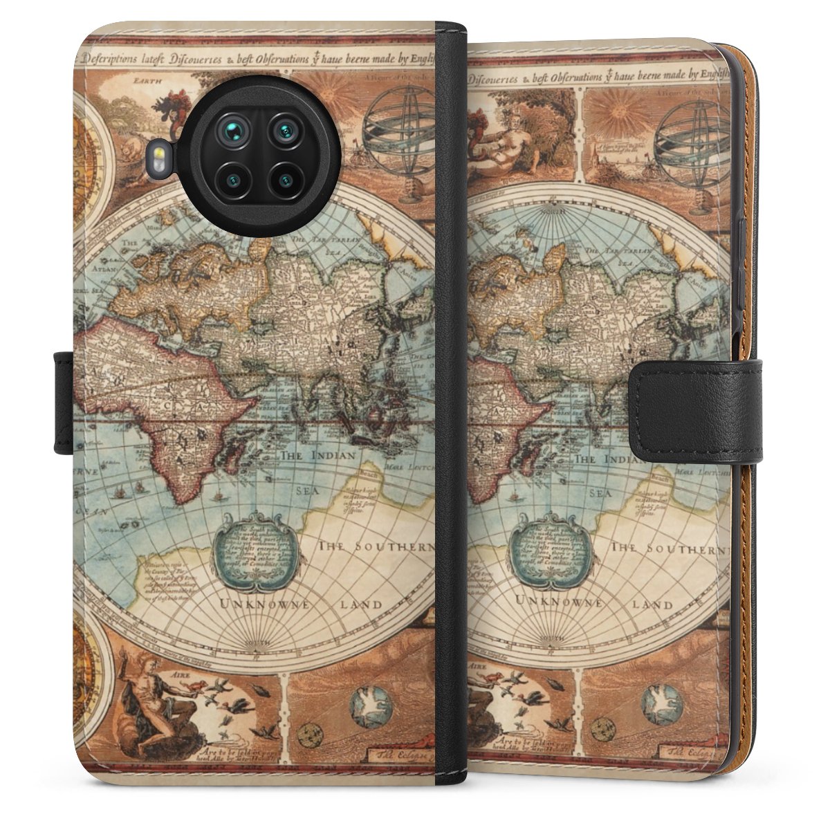 Mappa del mondo vintage