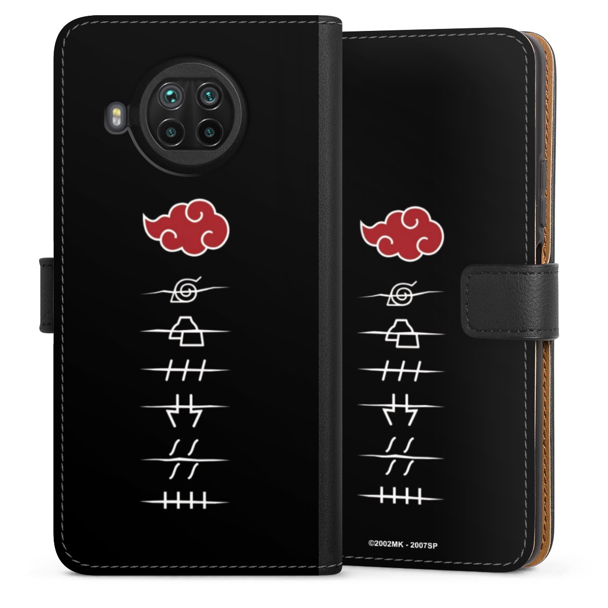 Symboles des membres de l'Akatsuki noirs