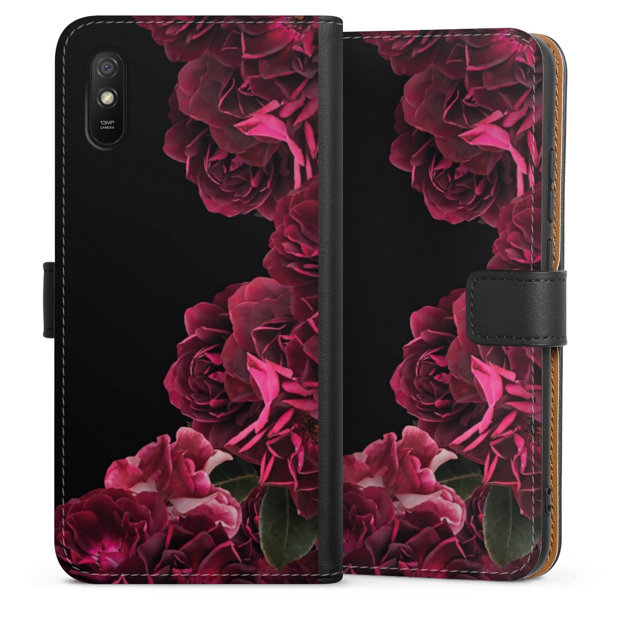 Rose vintage su nero