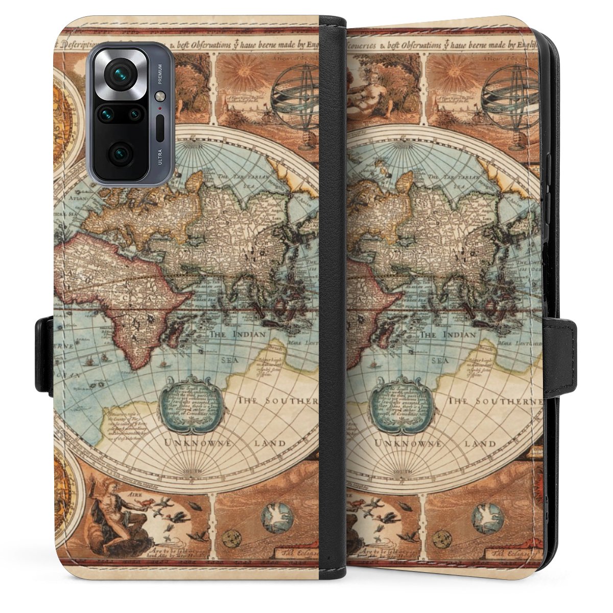 Mappa del mondo vintage