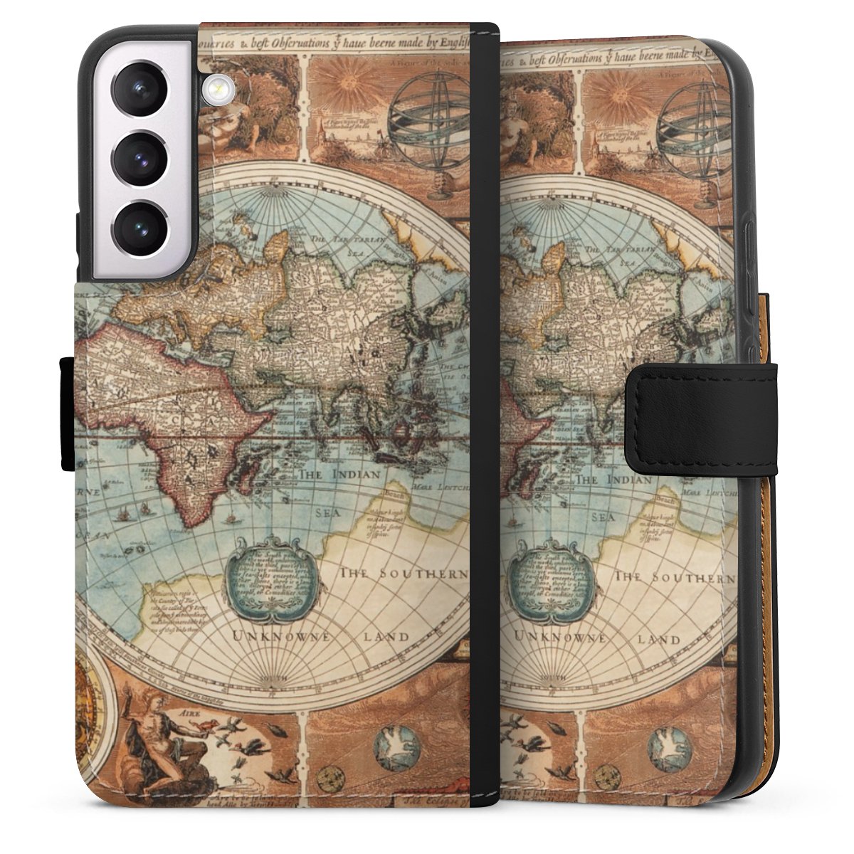 Mappa del mondo vintage