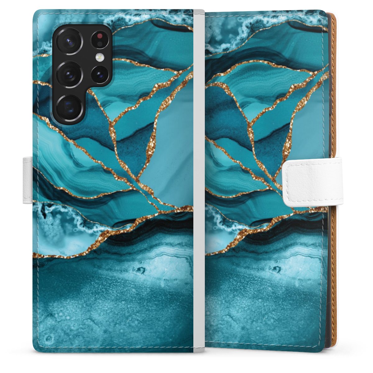 Eisblaue Marmor Landschaft