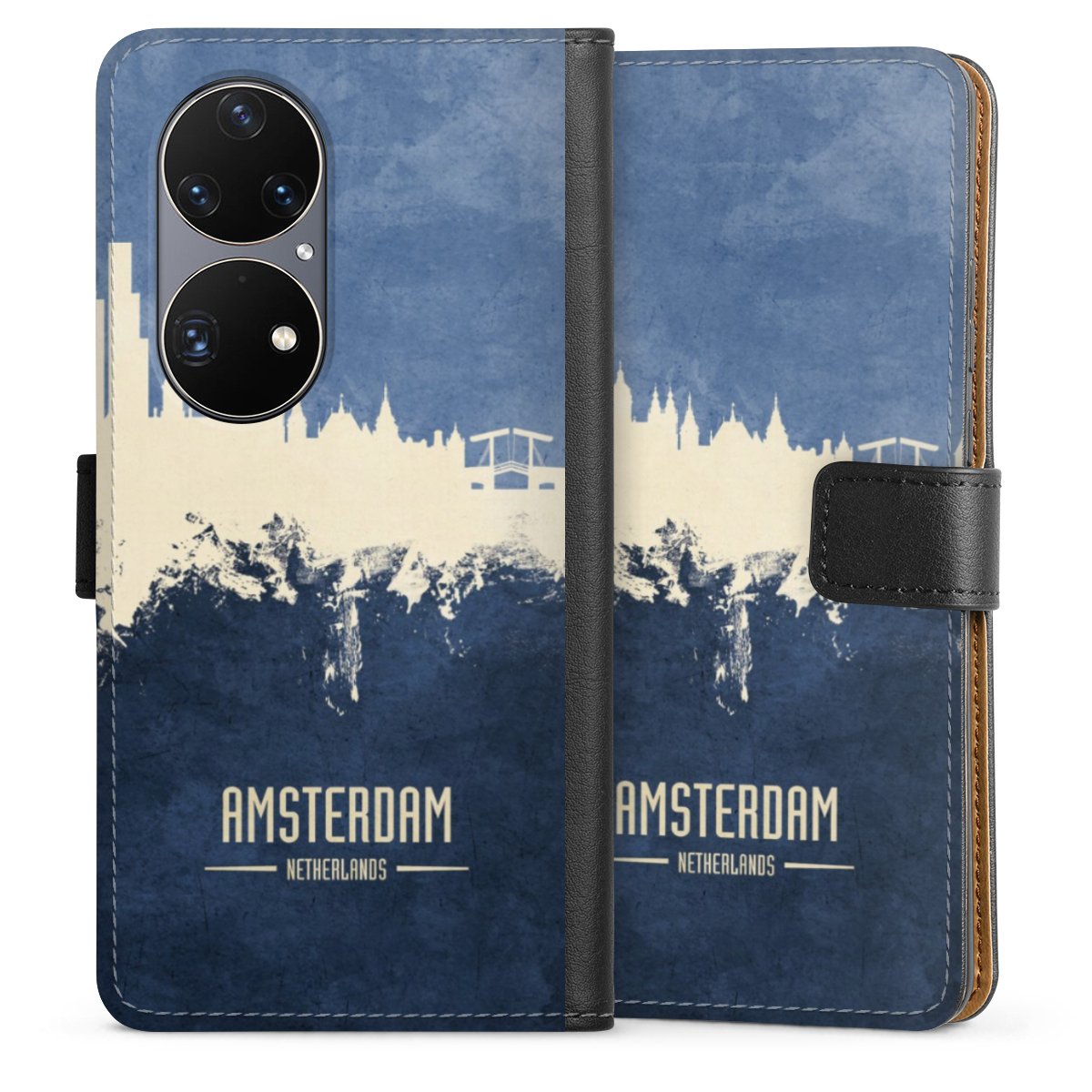 Amsterdam Skyline blauw