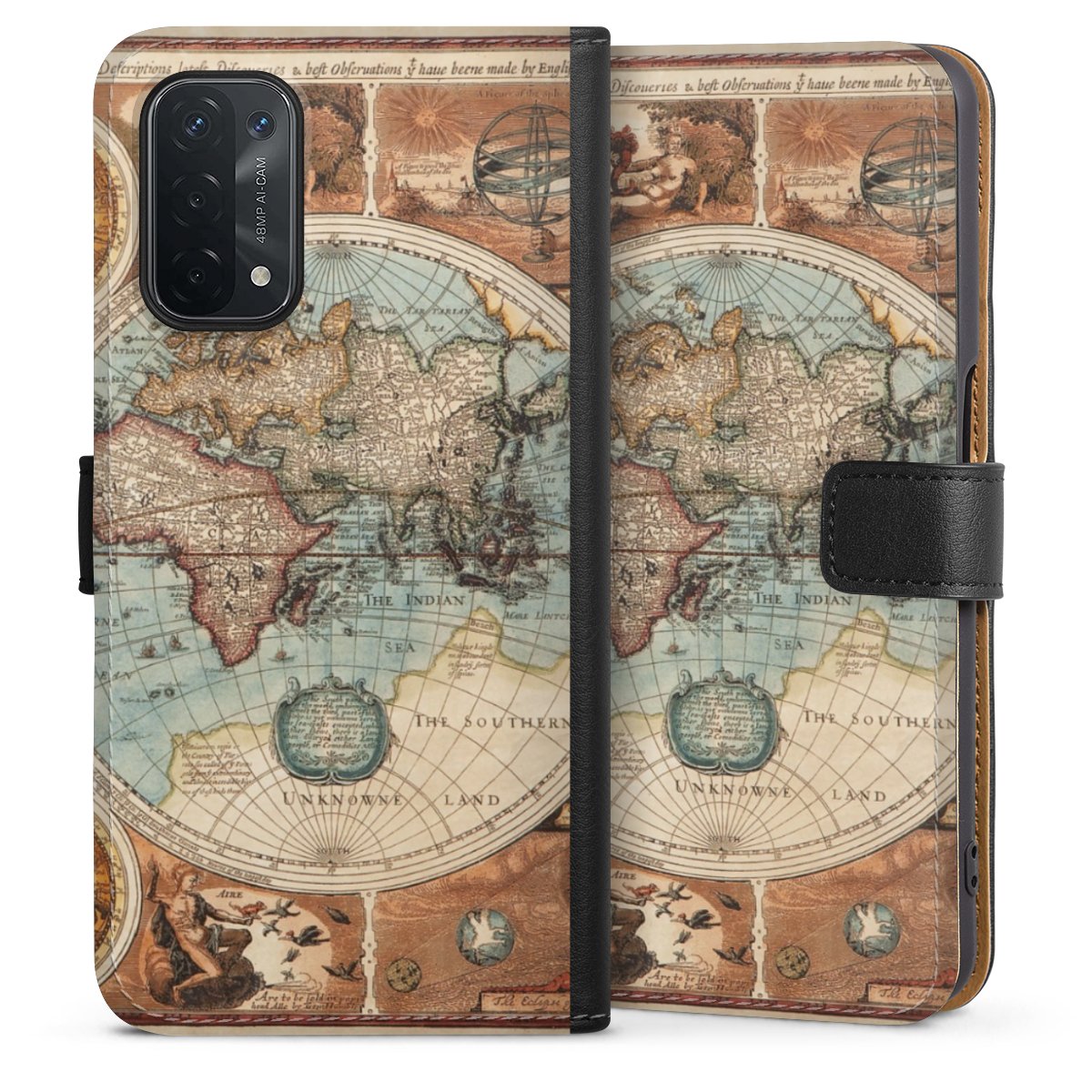 Mappa del mondo vintage