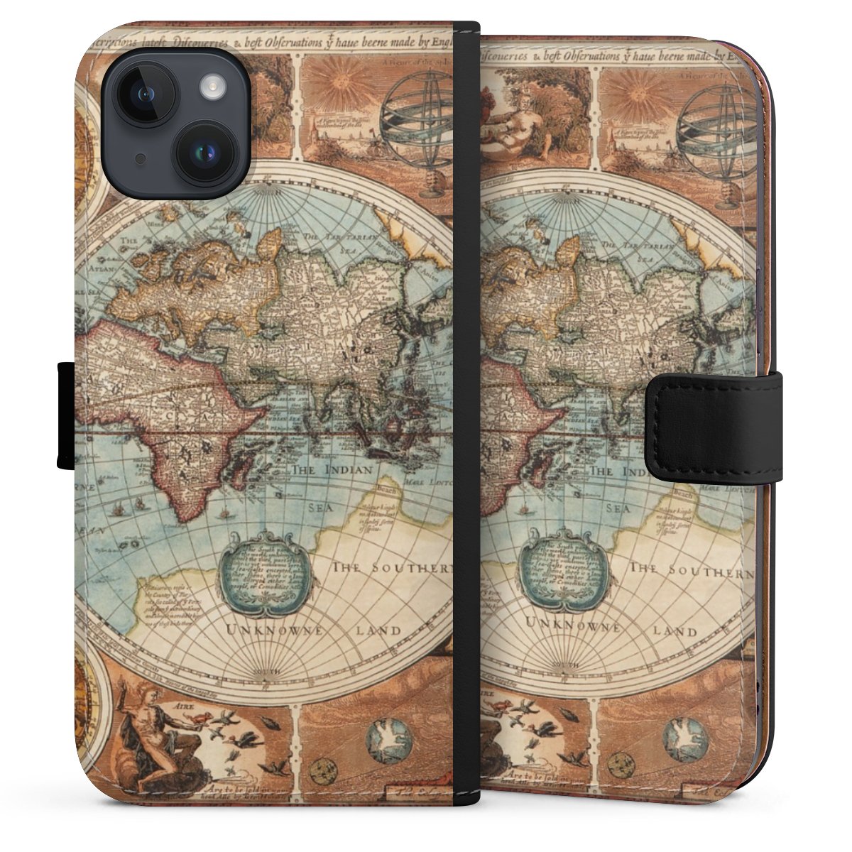 Mappa del mondo vintage