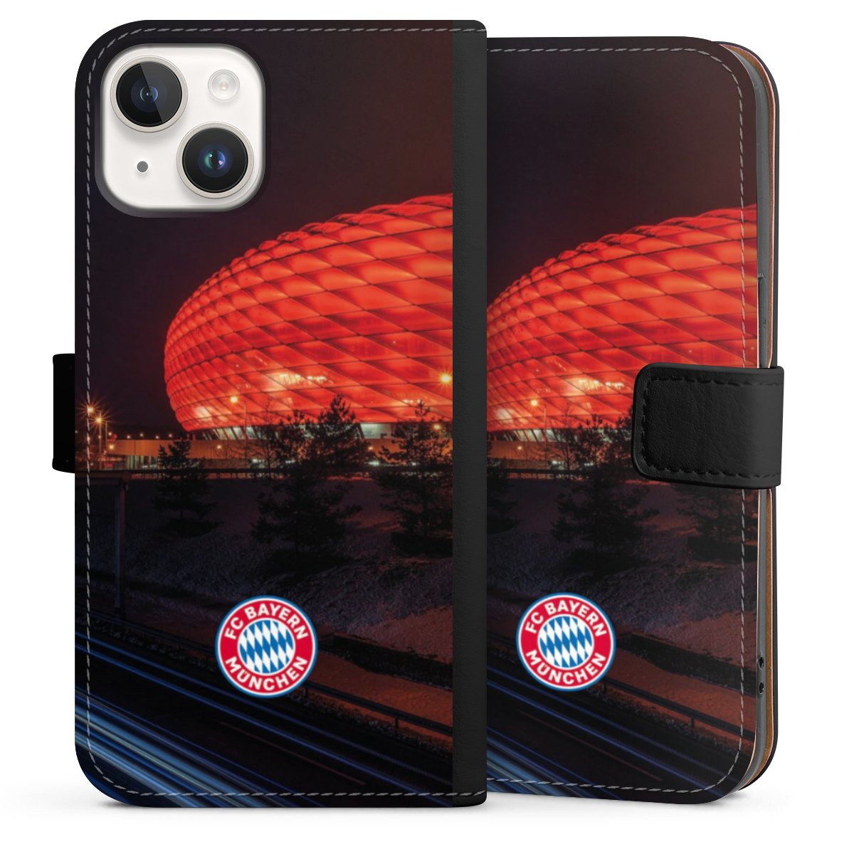 Allianz Arena bei Nacht FCB