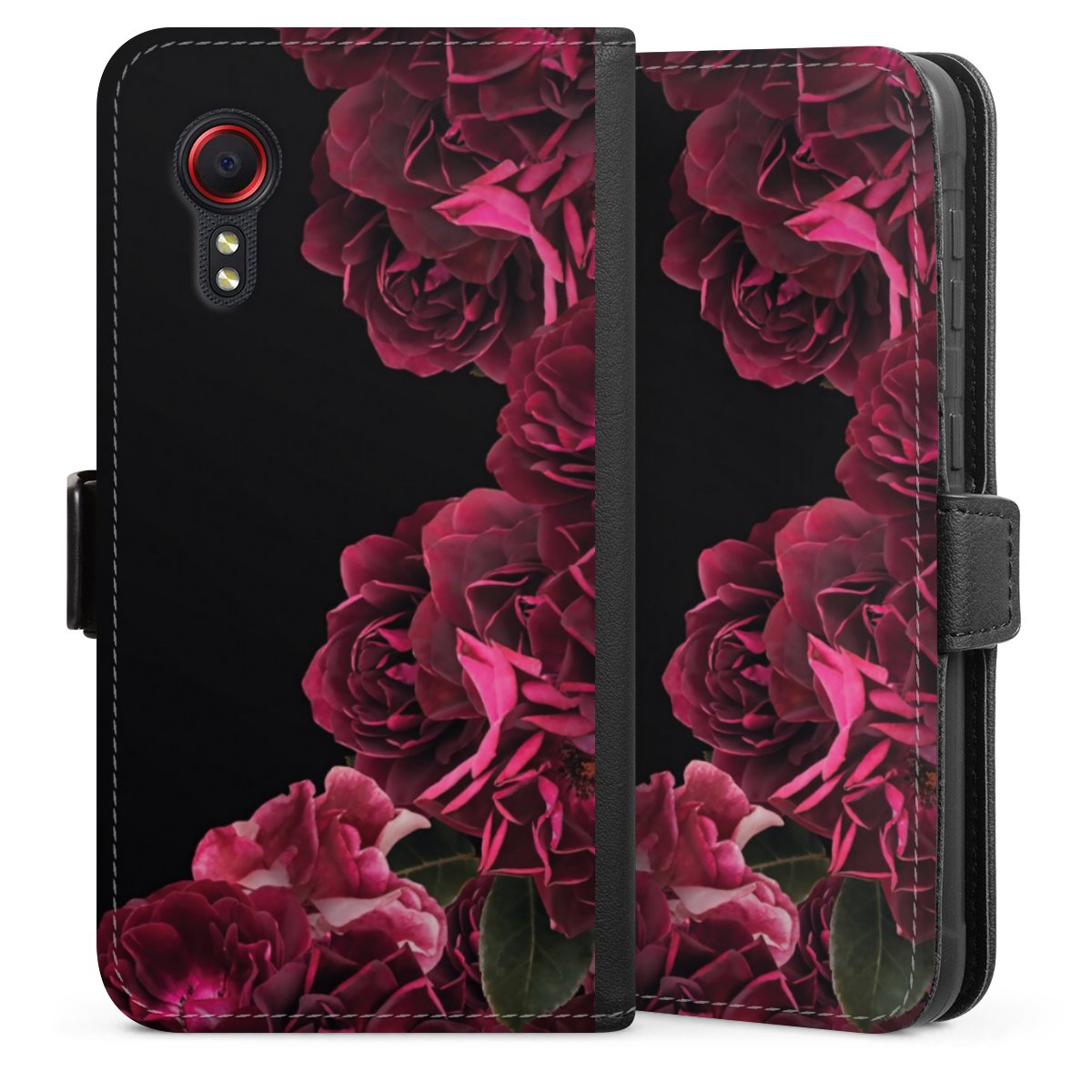 Rose vintage su nero