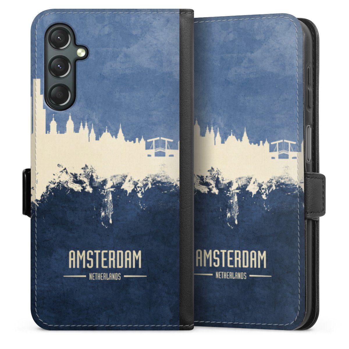 Amsterdam Skyline blauw