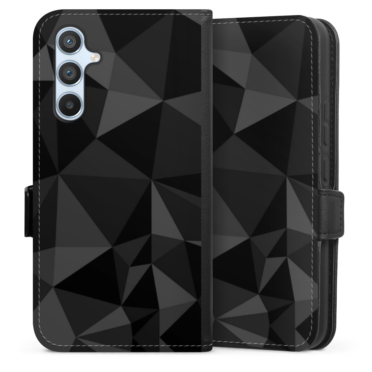 Motif Polygone Noir
