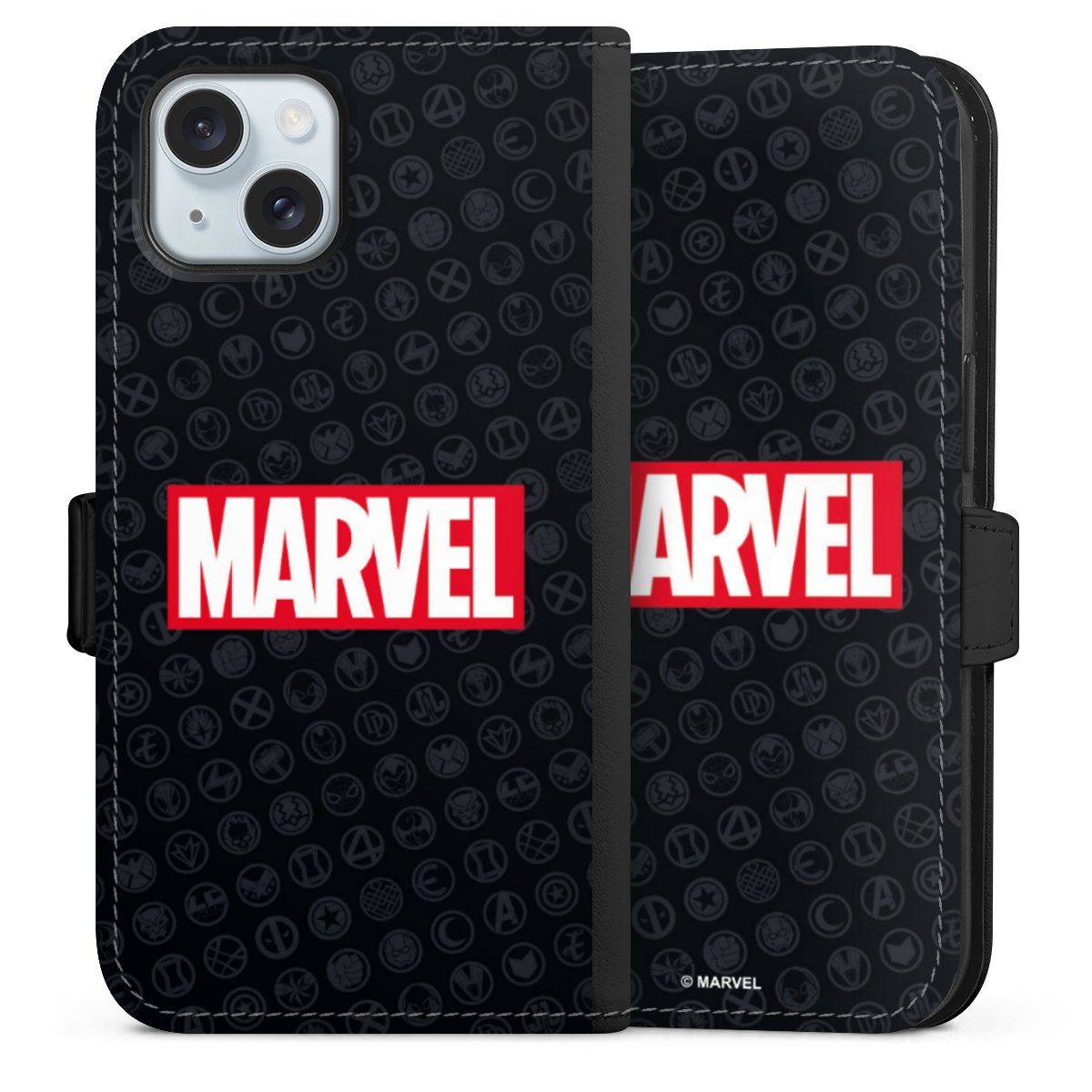 Marvel Logo Black Red 