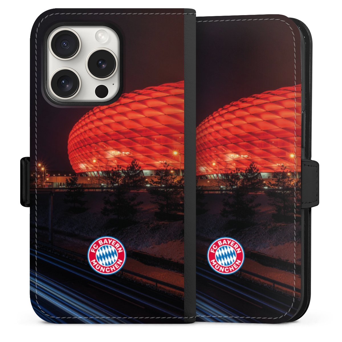 Allianz Arena bei Nacht FCB