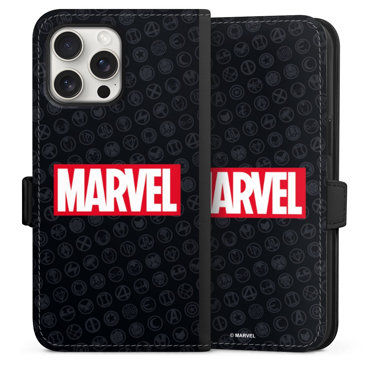 Marvel Logo Black Red 