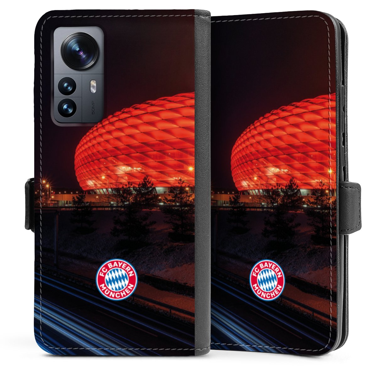 Allianz Arena bei Nacht FCB