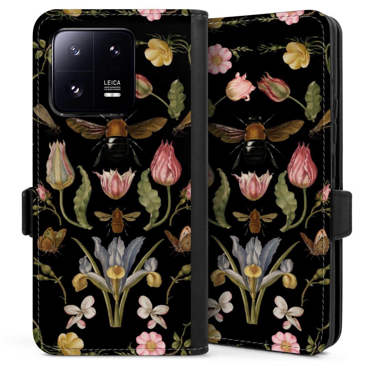 Fiori di campo e api nere