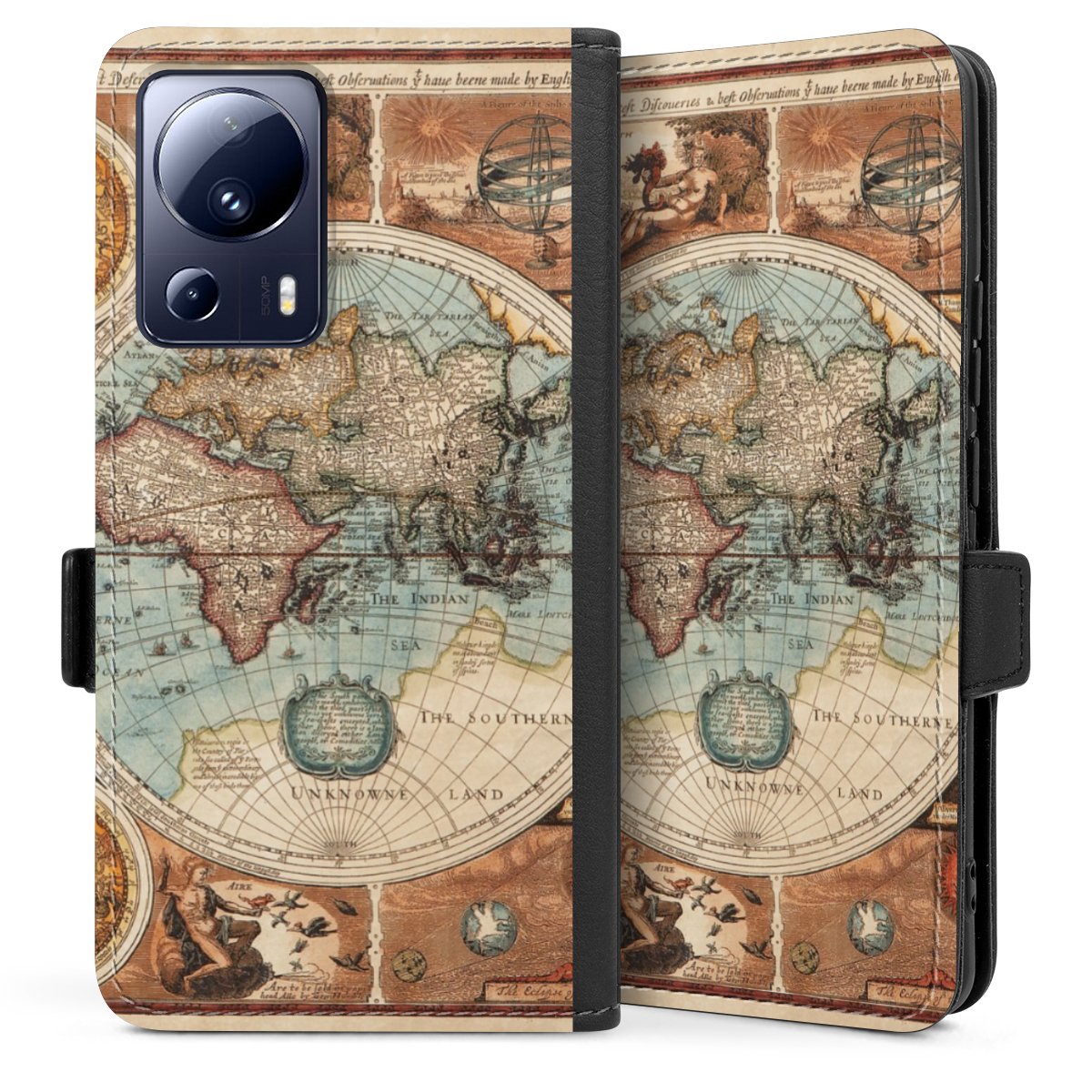 Mappa del mondo vintage