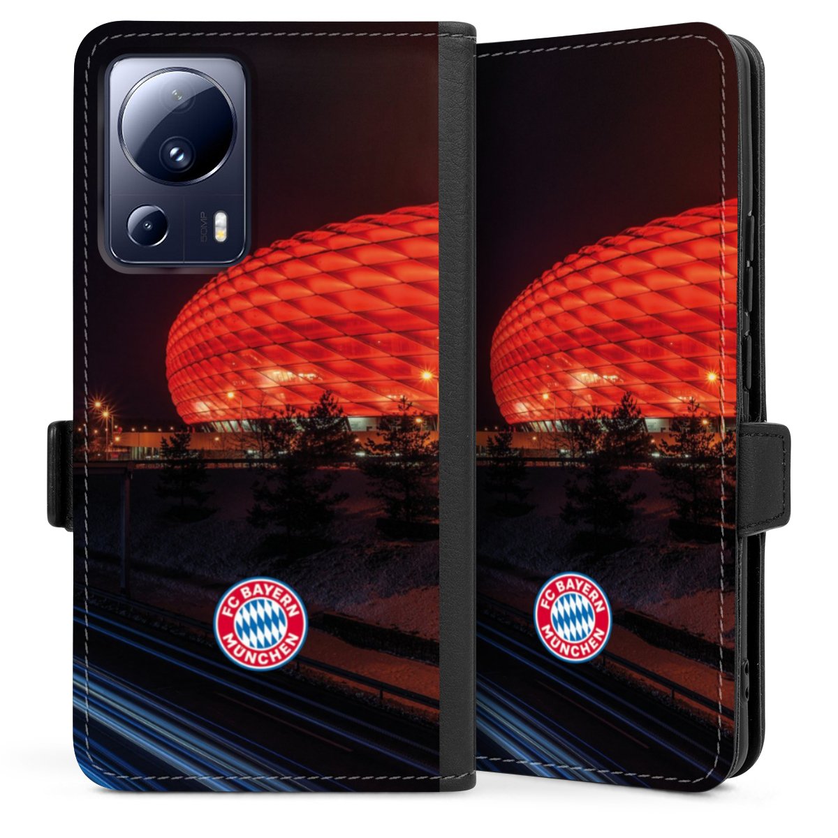 Allianz Arena bei Nacht FCB