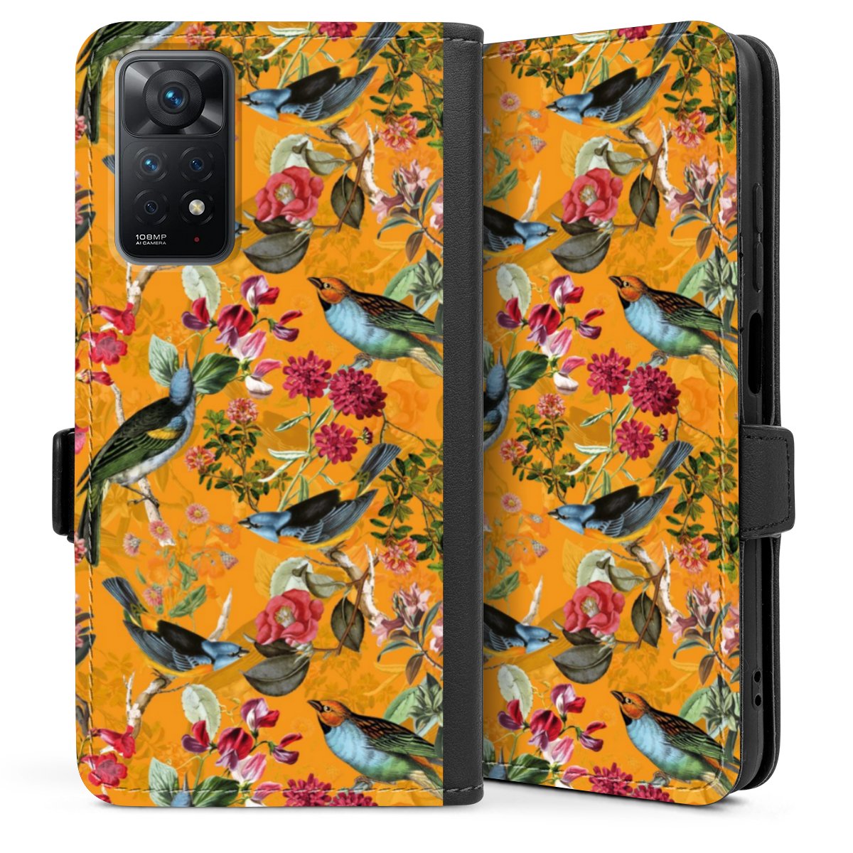Vogels Bloemen Behang