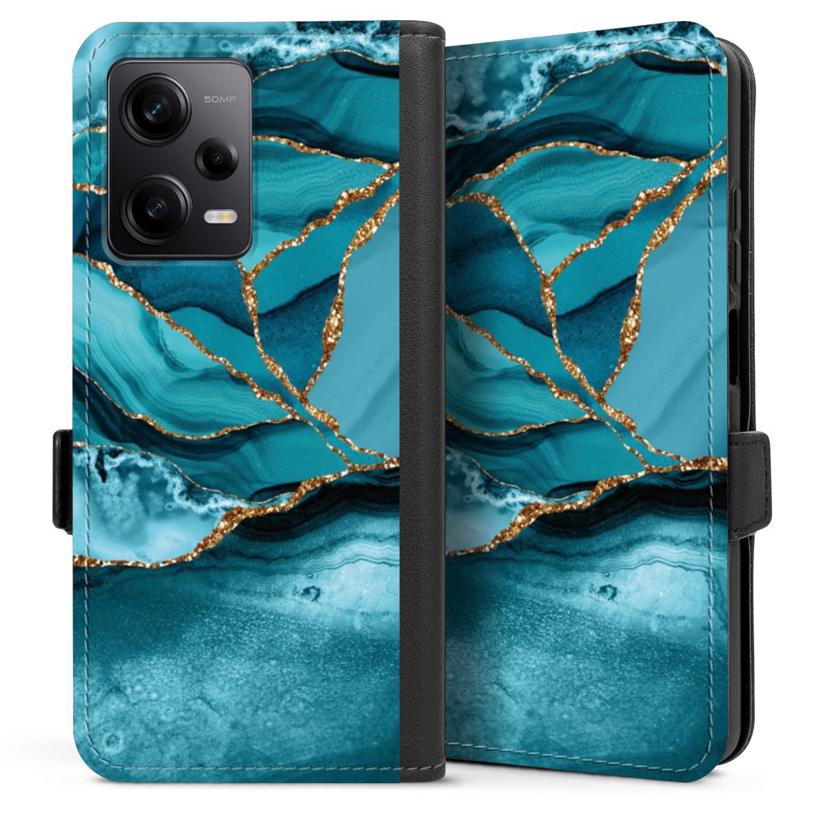 Eisblaue Marmor Landschaft