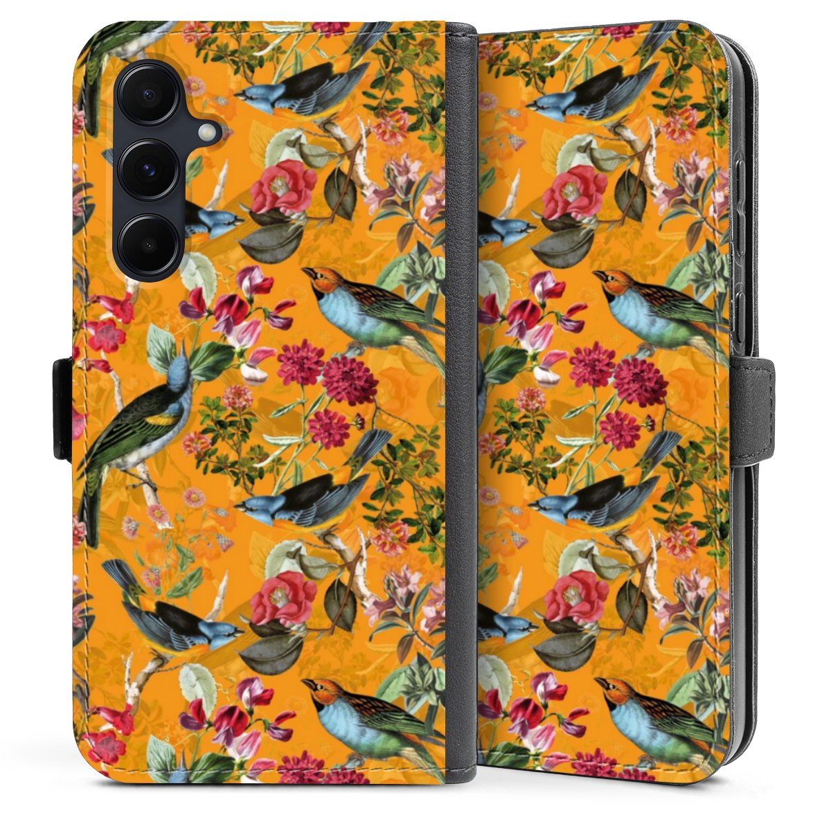 Vogels Bloemen Behang
