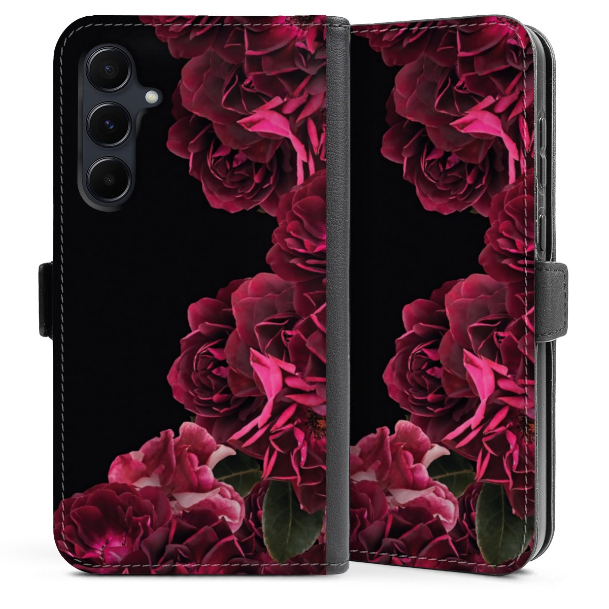 Rose vintage su nero