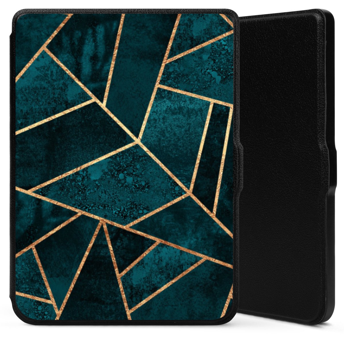 Imprimé or pierre sarcelle profond