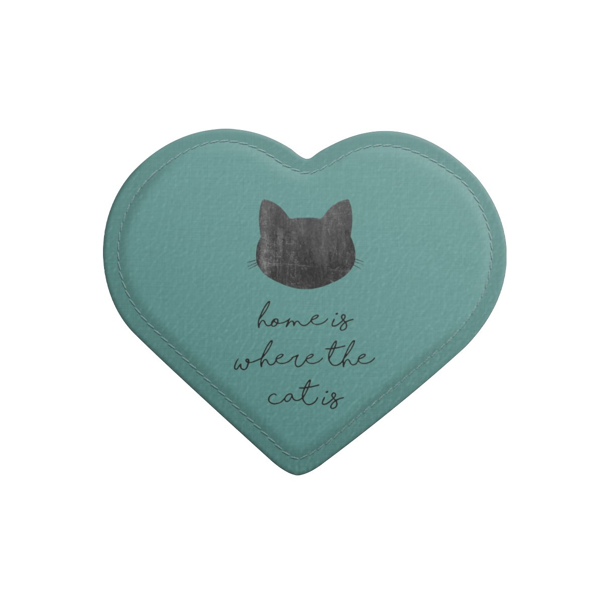 Home Is Where The Cat Is - Nero su turchese