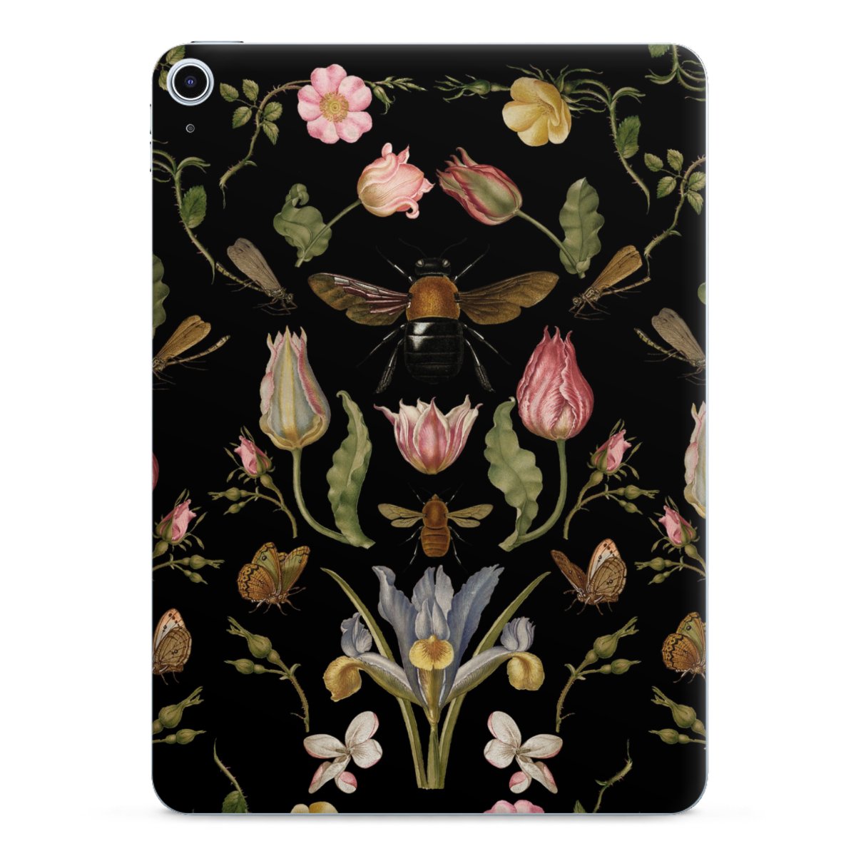 Wildblumen und Biene Schwarz