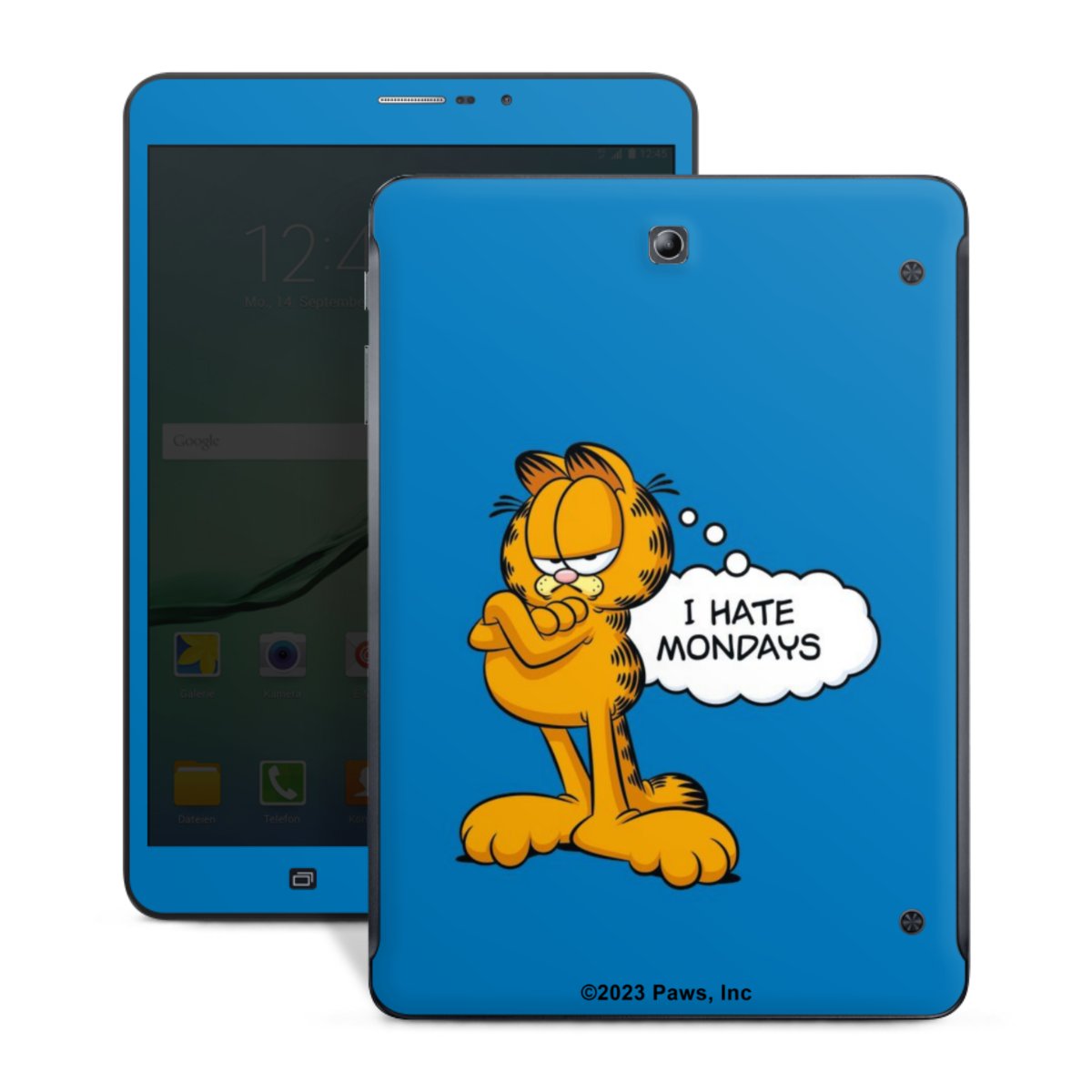 Garfield Ik haat maandagen blauw