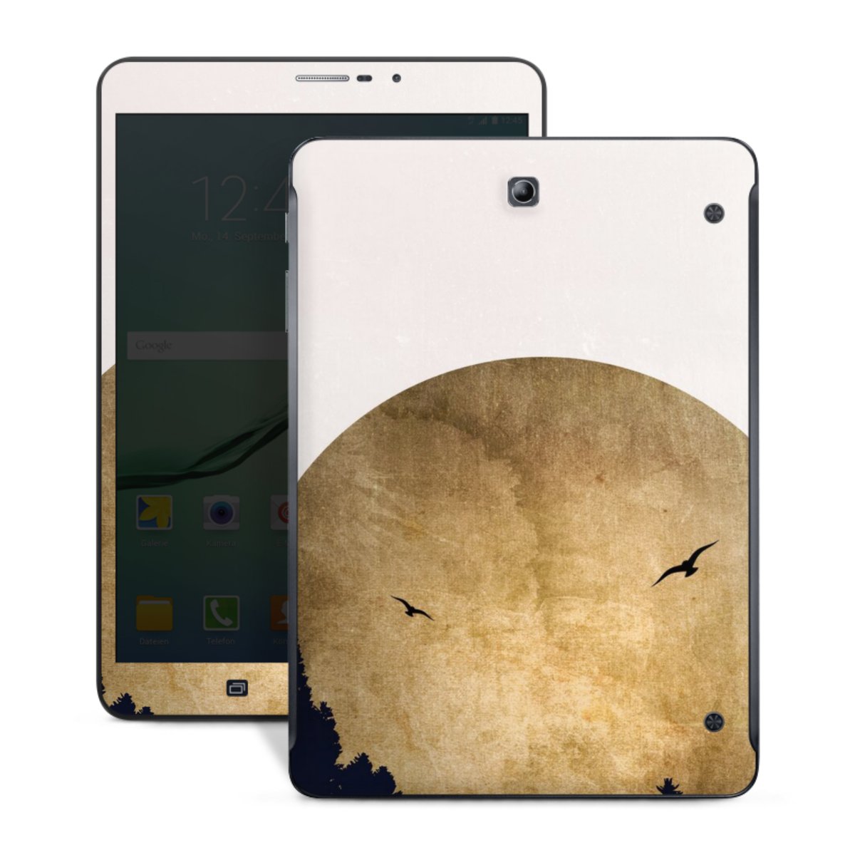 Twee vogels en de maan