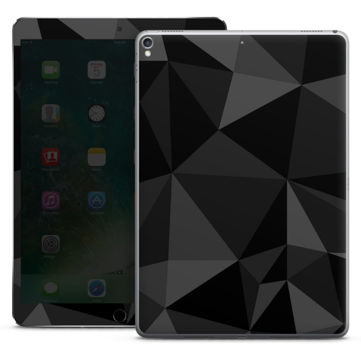 Motif Polygone Noir