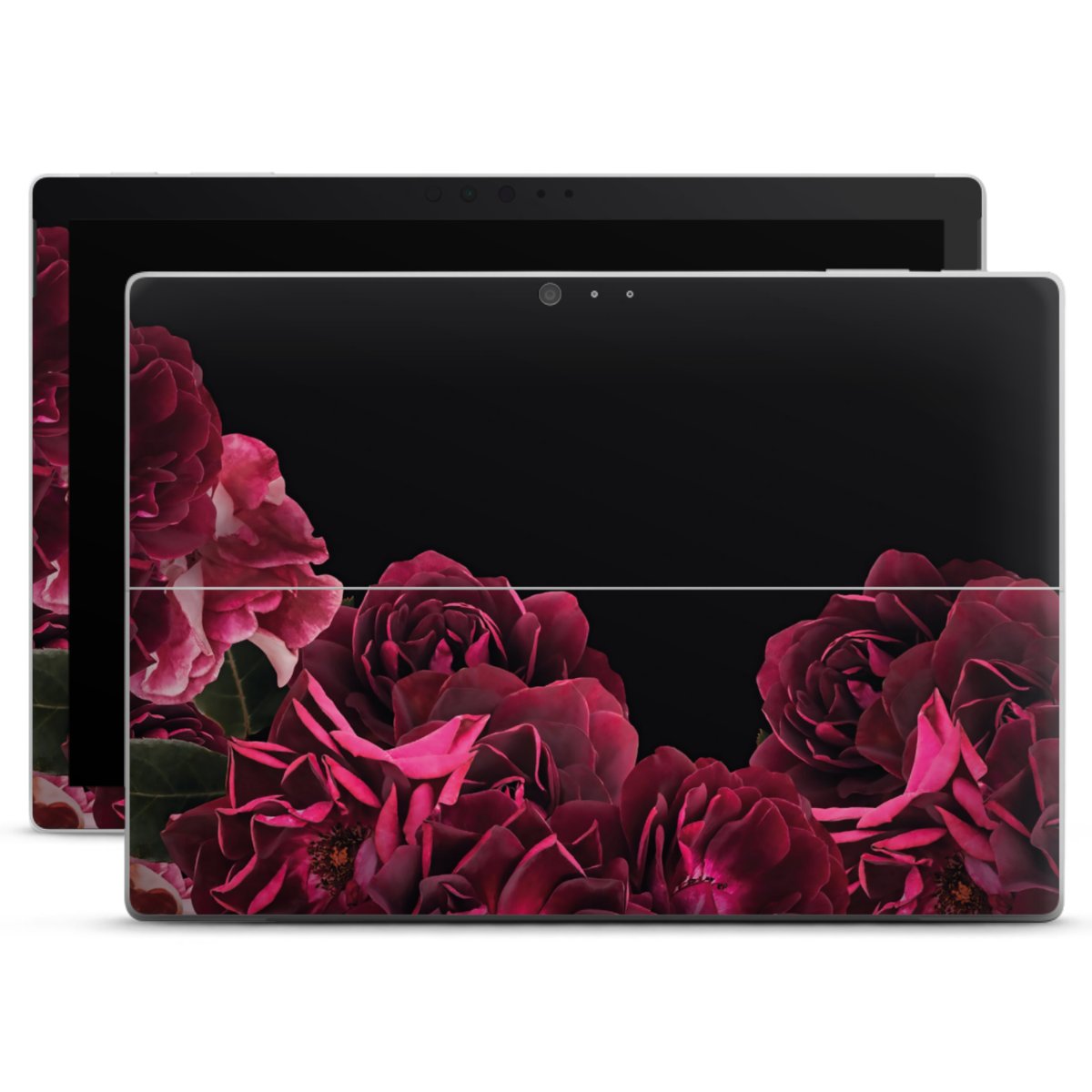 Rose vintage su nero