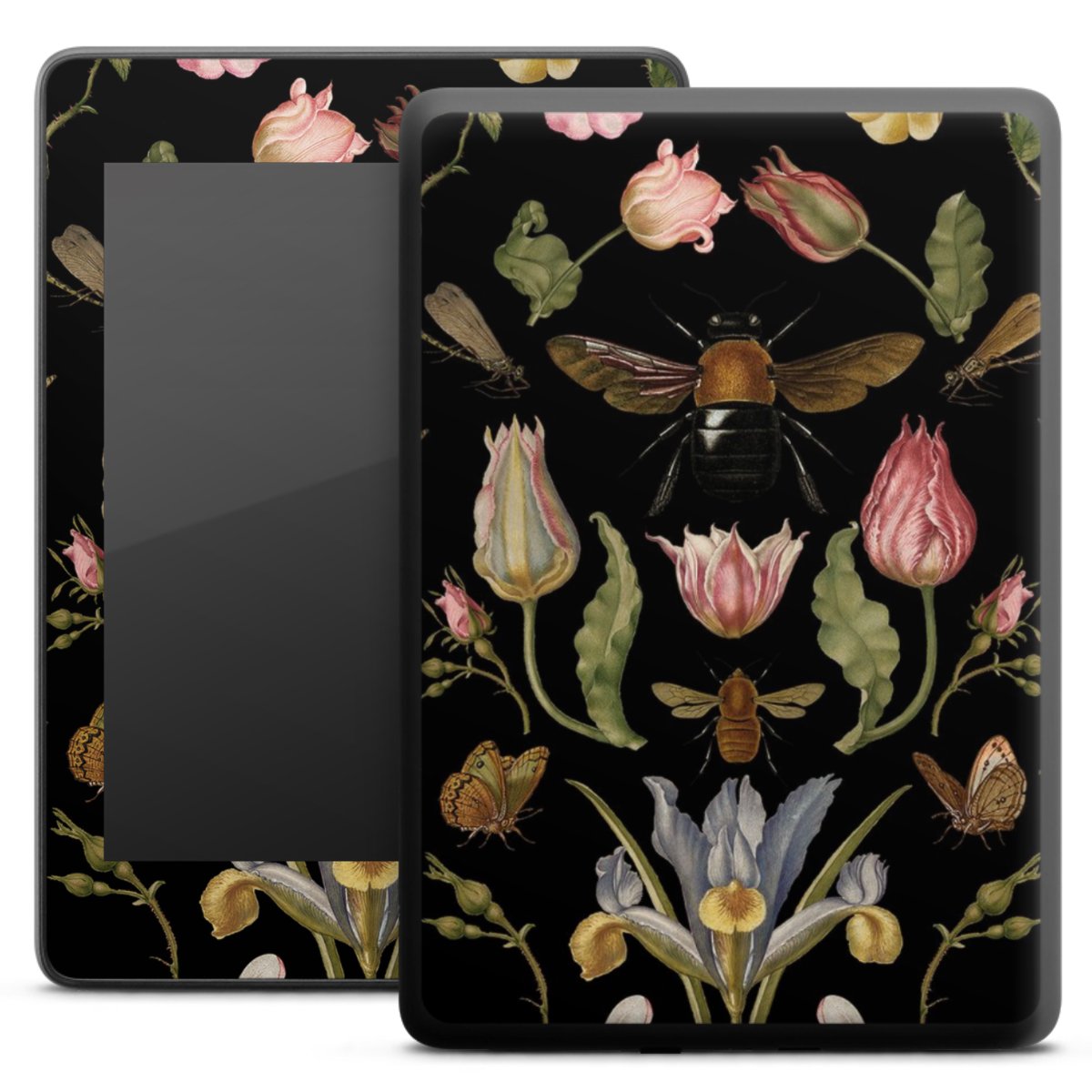 Veldbloemen en Bijen Zwart