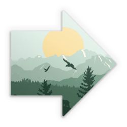 Sticker Pfeil Einzelsticker