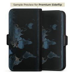 Mappa del mondo con luce notturna