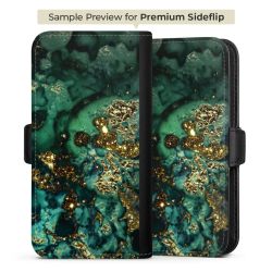 Aspetto marmorizzato ciano glitterato