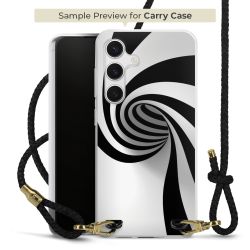 Carry Case Transparent Leather black/gold